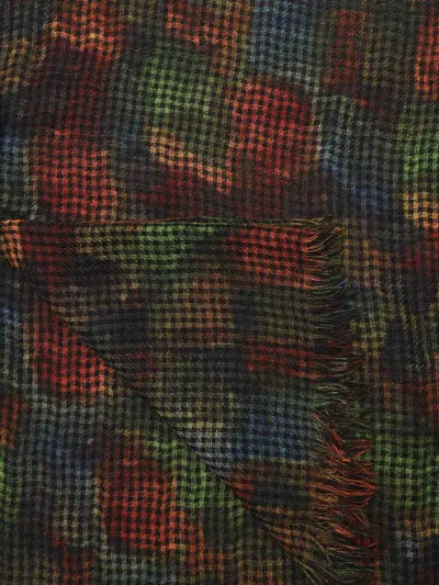 Destin Check-pattern Scarf In Multi