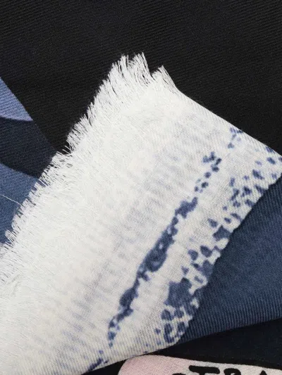 Destin Print Scarf In Blue