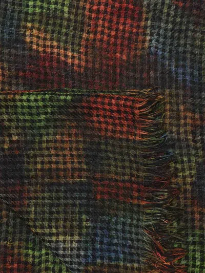 Destin Check-pattern Scarf In Multi