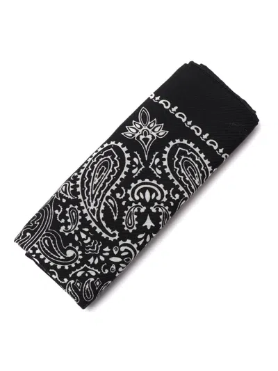 Destin Paisley-pattern Bandana In Black