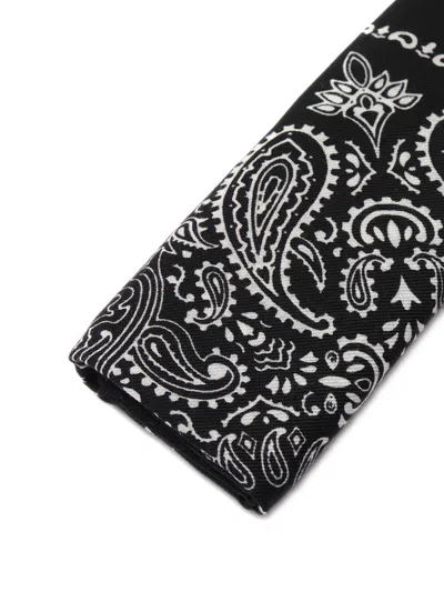 Destin Paisley-pattern Bandana In Black