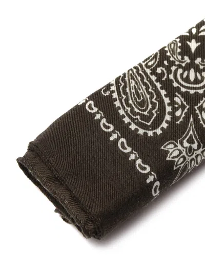 Destin Paisley-pattern Bandana In Black