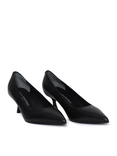 Sergio Levantesi Brunella56 Calf Black Pumps In Black