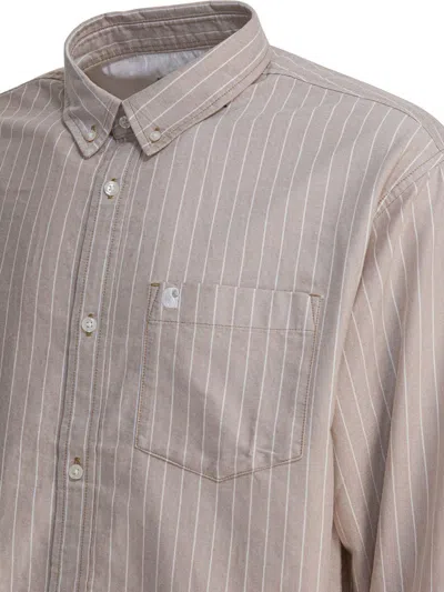 Carhartt Wip Beige Cotton Shirt In Neutral