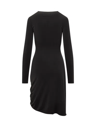 Coperni Dress With Side Buckle In Black