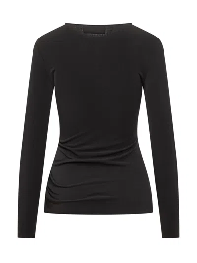 Coperni Top With Curled Detail And Buckle In Black