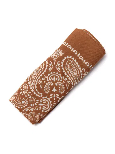 Destin Paisley-pattern Bandana In Brown