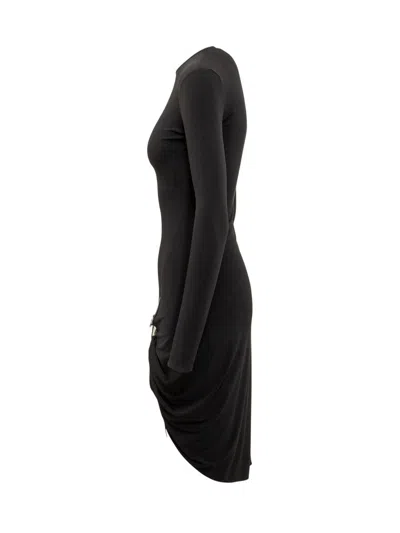 Coperni Dress With Side Buckle In Black