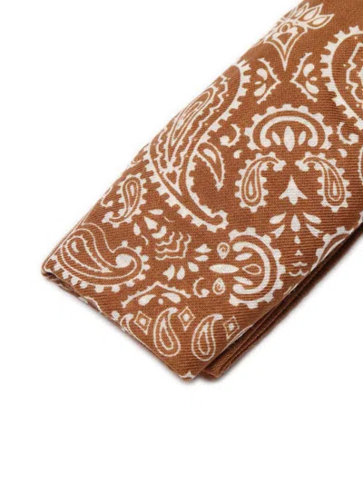 Destin Paisley-pattern Bandana In Brown