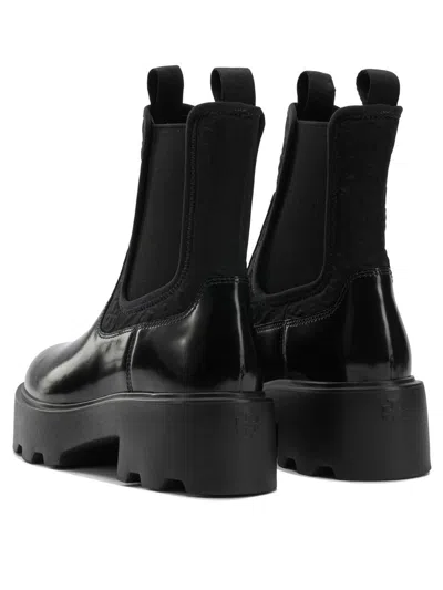 Tory Burch T Monogram Chelsea Boots In Black