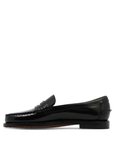 Sebago Penny Slip On Loafers In Black