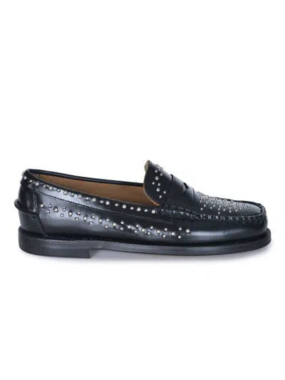 Sebago Mocassino Dan Studs 902 Black In Black