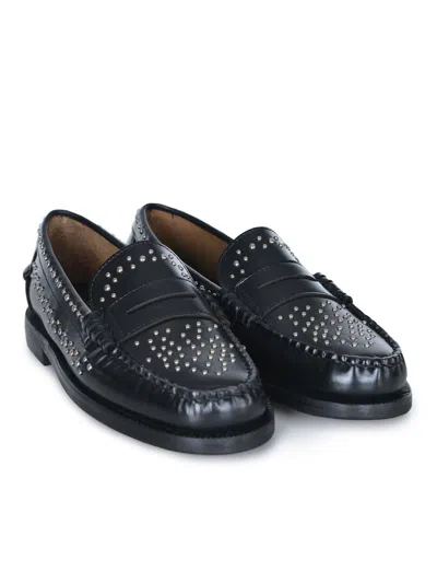 Sebago Mocassino Dan Studs 902 Black In Black