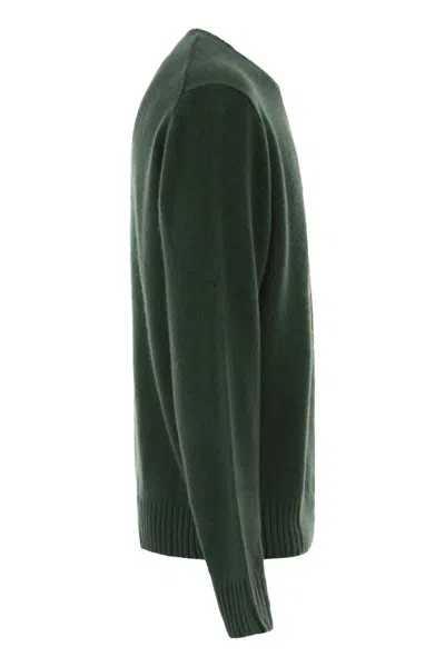 Polo Ralph Lauren Bear Graphic Crew Neck Sweatshirt In Green