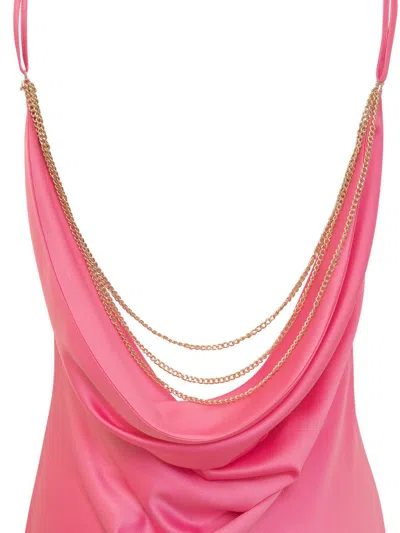 Actualee Chain-detail Dress In Pink