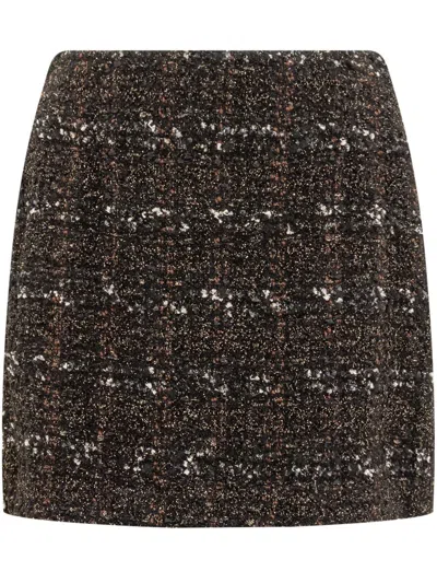 Fabiana Filippi Mini Skirt In Brown