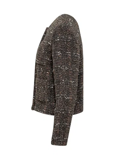 Fabiana Filippi Blazer Jacket In Brown