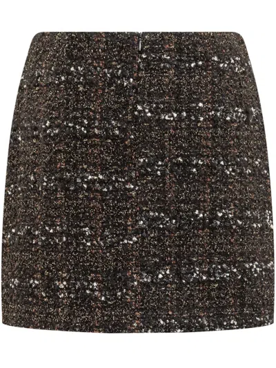 Fabiana Filippi Mini Skirt In Brown
