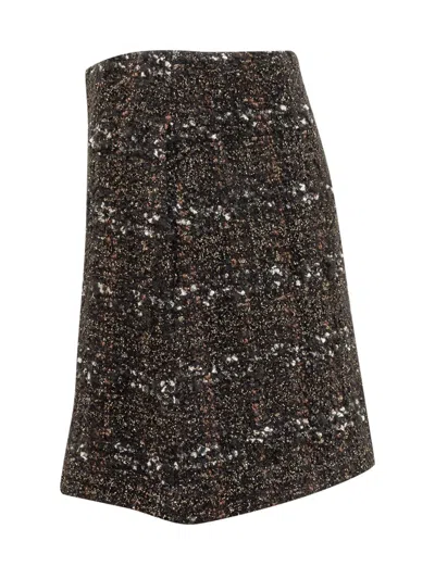 Fabiana Filippi Mini Skirt In Brown