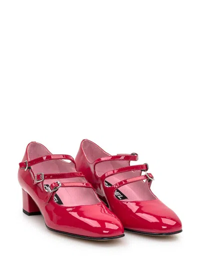 Carel Paris Mary Jane Kina Ballet Shoes In Red
