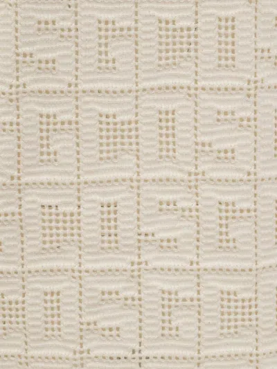 Gcds Macramé Tank Top In White