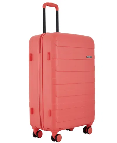 Travelers Club Austin 4 Piece Hardside Luggage Set In Orange
