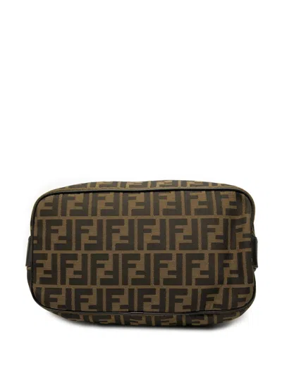 Pre-owned Fendi 20th Century Zucca Canvas Shoulder Bag In Brown