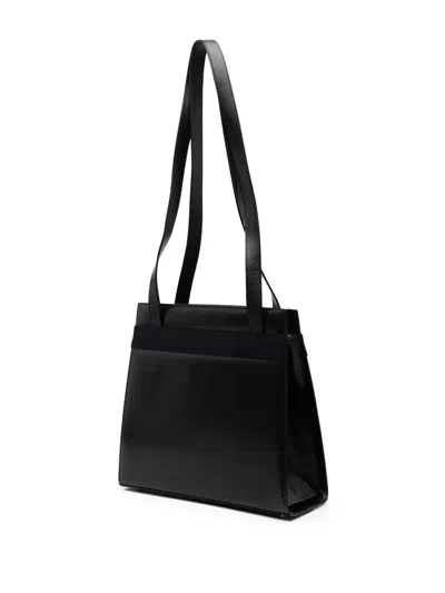 Pre-owned Ferragamo 2010-2025 Leather Vara Bow Shoulder Bag In Black