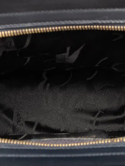 Pre-owned Ferragamo 2010-2025 Leather Vara Bow Shoulder Bag In Black