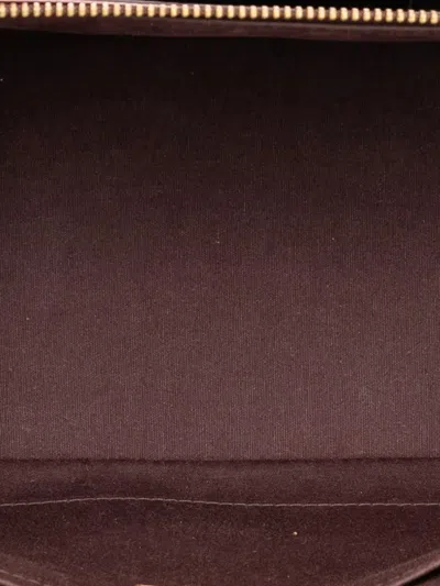 Pre-owned Louis Vuitton 2009 Monogram Vernis Rosewood Avenue Shoulder Bag In Purple