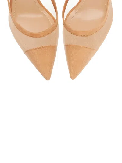 Smiling Shoes 89mm Kate Mesh Pumps In Neutral