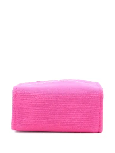 Pre-owned Givenchy Vertical G- Canvas Mini Tote Bag In Pink