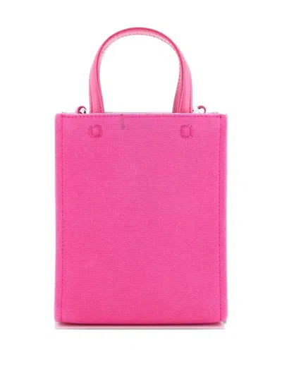Pre-owned Givenchy Vertical G- Canvas Mini Tote Bag In Pink