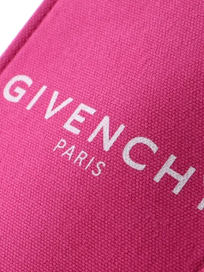 Pre-owned Givenchy Vertical G- Canvas Mini Tote Bag In Pink