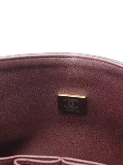 Pre-owned Chanel 2021-2025 Medium Classic Caviar Double Flap Shoulder Bag In Black