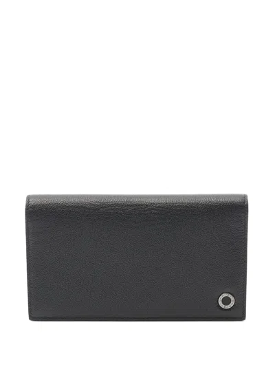 Pre-owned Bvlgari 2010-2025  Man Wallet Long Wallets In Black
