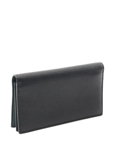 Pre-owned Bvlgari 2010-2025  Man Wallet Long Wallets In Black