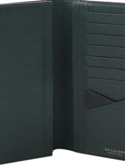 Pre-owned Bvlgari 2010-2025  Man Wallet Long Wallets In Black