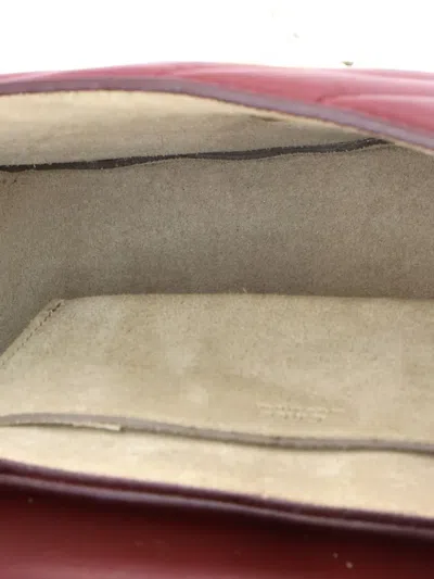 Pre-owned Chloé Drew Bijou Quilted Leather Small Crossbody Bag In Red