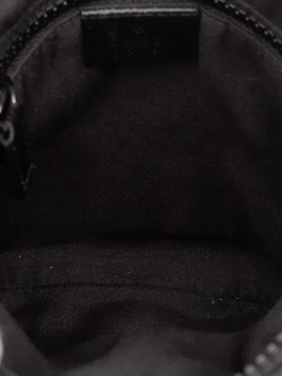 Pre-owned Gucci 2000-2015 Gg Nylon Web Crossbody Bag In Black