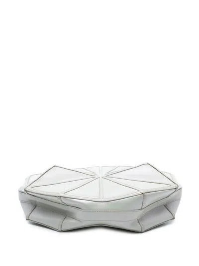 Pre-owned Chanel 2011 Pearlescent Lambskin Midnight Swim Wristlet Clutch Bag In White