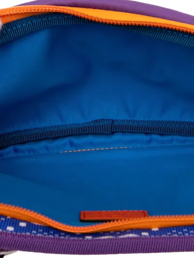 Pre-owned Gucci 2016-2025 Gg Nylon And Rubber Belt Bag In Blue