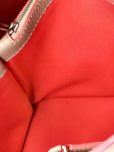 Pre-owned Louis Vuitton Capucines Bag Leather Mm Satchel In Neutral