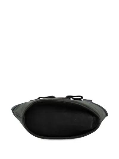 Pre-owned Ferragamo 1990-2025 Suede Vara Bow Bucket Bag In Black