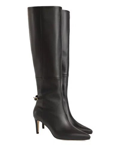 Smiling Shoes 90mm Rhea Pointed Boots In Black