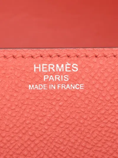 Pre-owned Hermes 2021 Mini Epsom Della Cavalleria Crossbody Bag In Red