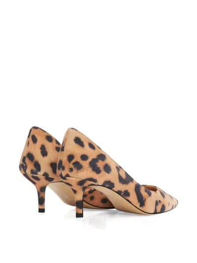 Smiling Shoes Meilin Leopard-print Suede Pumps In Multi