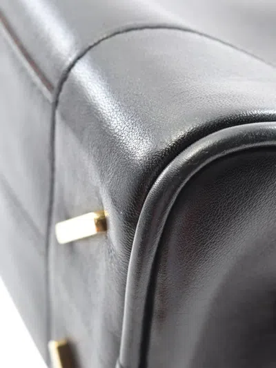 Pre-owned Loewe 2010-2025 Small Lambskin Amazona 75 Satchel In Black