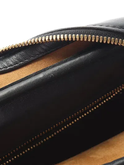 Pre-owned Loewe 2010-2025 Small Lambskin Amazona 75 Satchel In Black