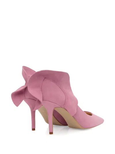 Smiling Shoes 80mm Alexa Ruffled Pumps In Metallic